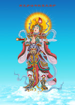 Customized Vituo Bodhisattva Bodhisattva Buddha painting 3 inch photo paper plastic seal double-sided printing bond