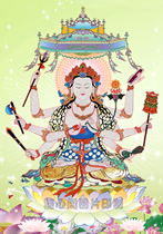 Custom large Suiqiu Bodhisattva portrait Buddha painting Photo paper Plastic Tantric Thangka bound Buddha Statue Bodhisattva statue