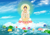 Customized Guanyin Bodhisattva portrait Buddha painting photo paper plastic seal Guanyin Das knot Guanyin double-sided printing