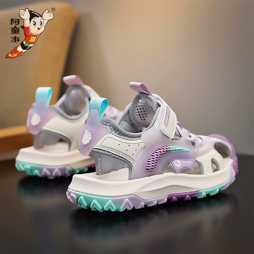 阿童木 Детские сандалии, детская сумка, летняя пляжная пляжная обувь, нескользящие слайдеры, мягкая подошва, подходит для подростков