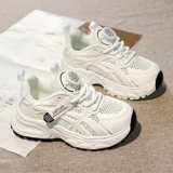 Летняя дышащая детская спортивная белая обувь для мальчиков, мягкая подошва