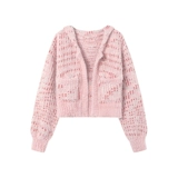 Демисезонный свитер, кардиган, изысканный стиль, коллекция 2022, подходит для подростков