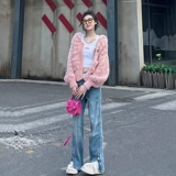 Демисезонный свитер, кардиган, изысканный стиль, коллекция 2022, подходит для подростков