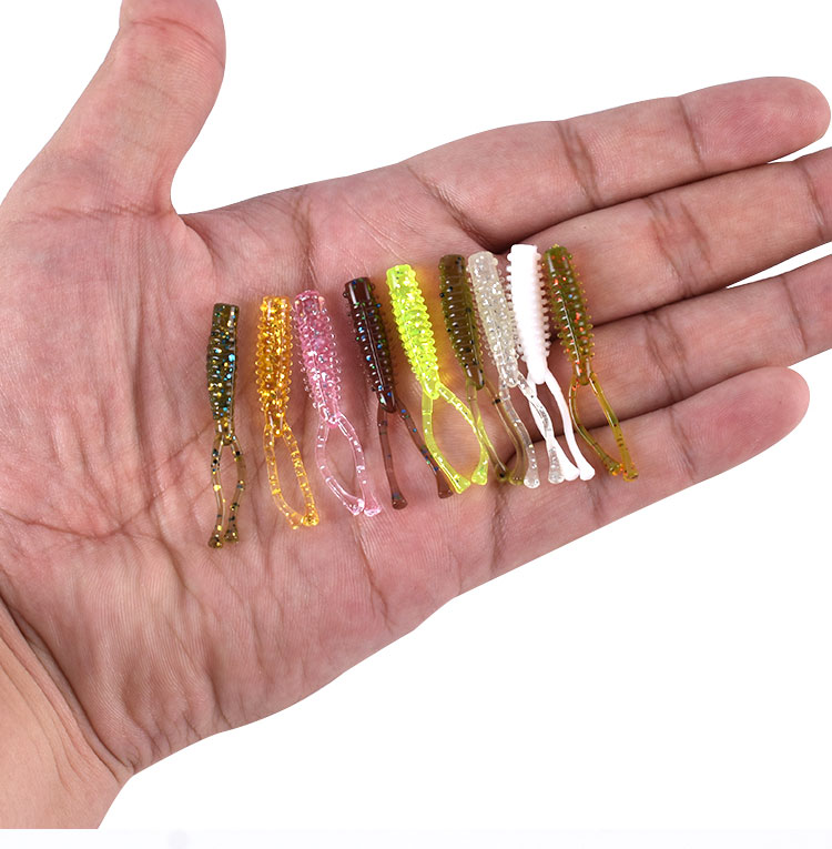 9 Colors Small Soft Craws Fishing Lure Soft Baits Fresh Water Bass Swimbait Tackle Gear