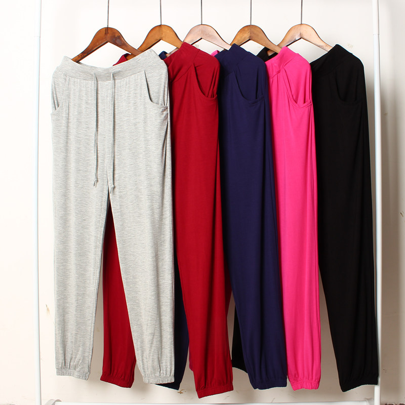 Summer thin Model Taiji pants yoga pants lamps daughter daughter mosquito trousers feet pants square dance pants