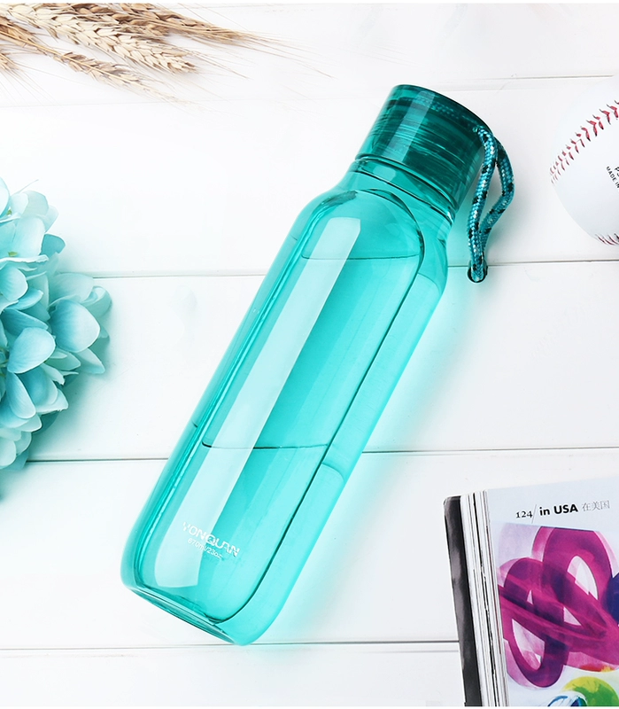 Cốc nước nữ sinh nhựa Hàn Quốc Tươi và dễ thương Trẻ em Cup Sáng tạo cá tính đơn giản Bình nước Hàn Quốc