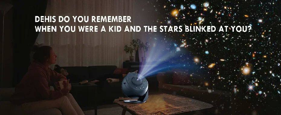 лампа led night light galaxy projector starry sky projector 360°