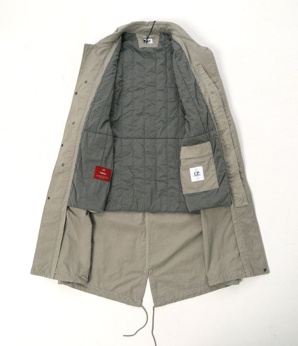 CP COMPANY Twill Long Jacket длинный мужской версия отворот магазин хлопок пальто пальто пальто 19CMOW096A Cpcompany/Compaq 