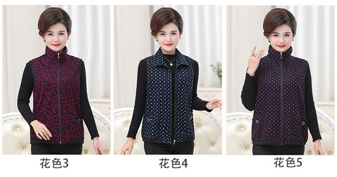 Áo vest nữ trung niên phần mỏng mẹ tải mùa xuân và mùa thu dây kéo cardigan chất béo kích thước vest vest không tay - Áo vest