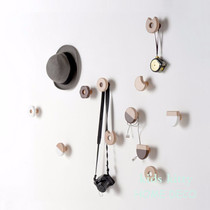 Creative Solid Wood Small Bird Door Rear Wood Hanging Clothes Hook Living-room Wall Powerful Stick Hook Free Of Nail Cap Hook Wall Decoration
