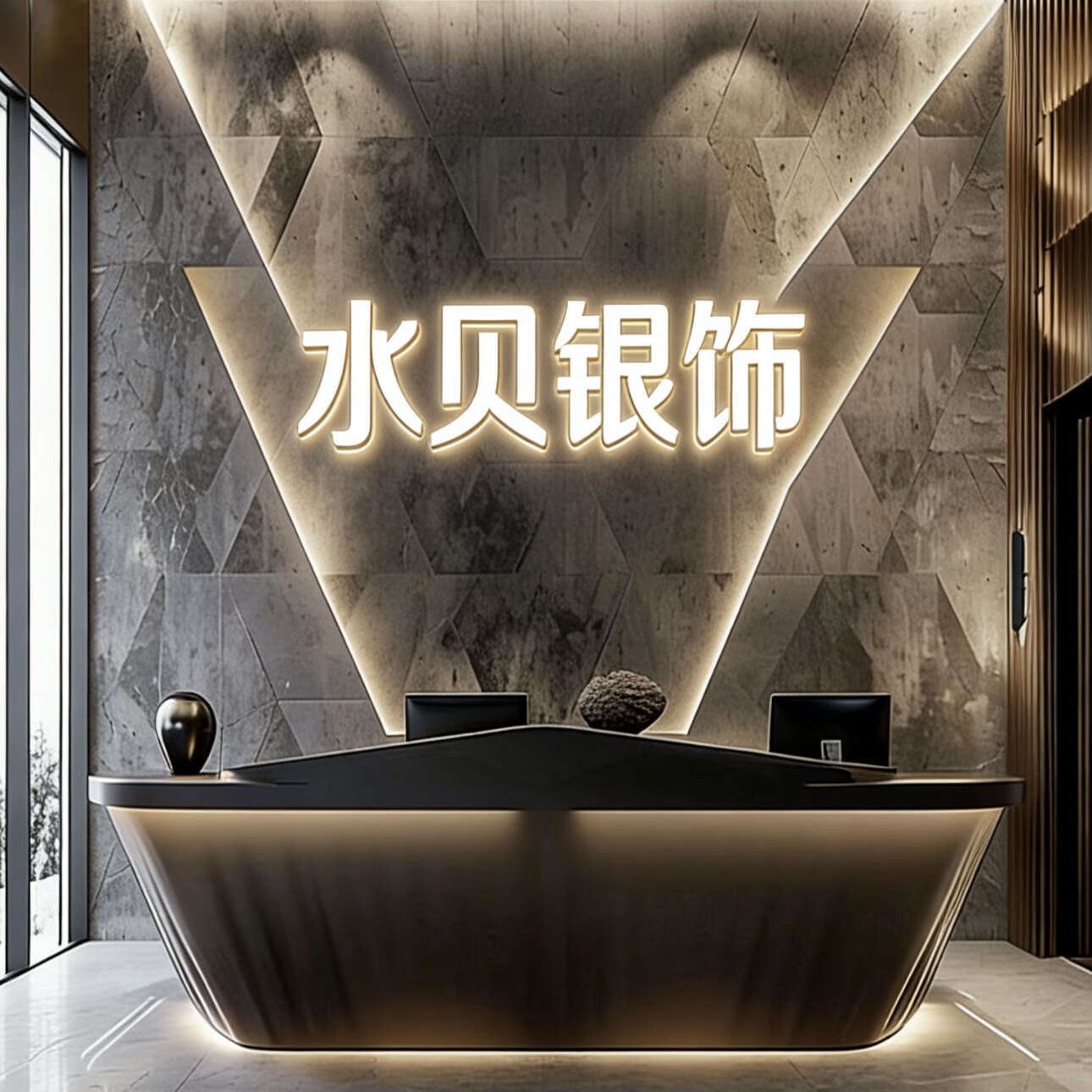 水贝银饰1号的LOGO