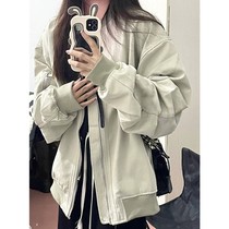 Bomber Jacket for Women Spring and Autumn 2023 New Popular Baseball Uniform Retro Jacket American Style Versatile