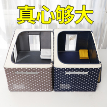 Quilt clothes storage box fabric Oxford spinning extra large clothing finishing box household storage box clearance Special