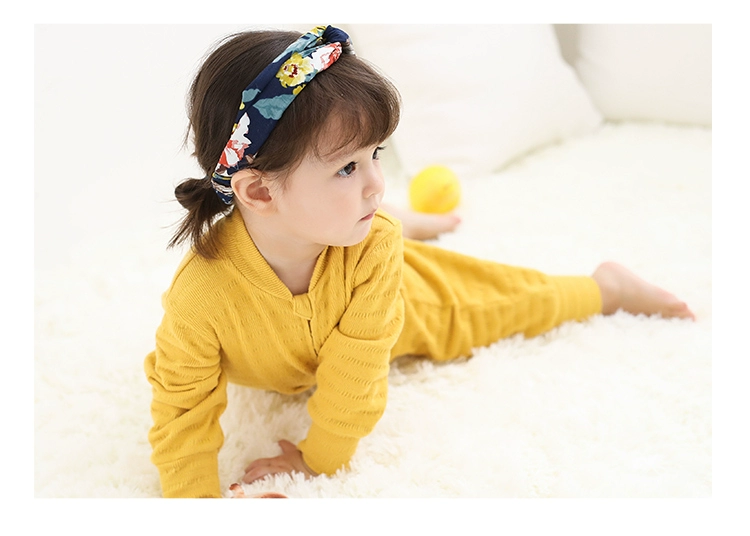 Bộ đồ ngủ trẻ em một mảnh mùa xuân và mùa thu dài của cotton chống lạnh cho nam và nữ Đồ ngủ cho bé dày lên 1-3 tuổi quần áo thể thao trẻ em