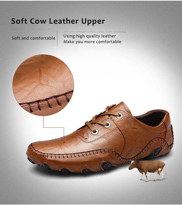 Orngmall New Roman Sepatu Gurita Asli Pria Sepatu Kulit