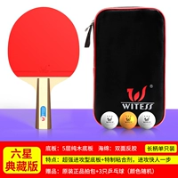 6 -звездочная длинная ручка установлен только (отправьте три пакета Table Tennis)