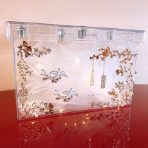 Wedding Tibetan shoes artifact tricky props trembling sound wedding spoof best man pick up game transparent wedding shoes box with lock