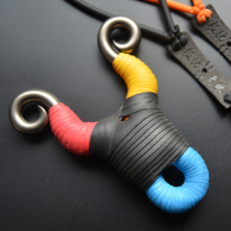  Handmade cold-formed fox slingshot high-end 304 stainless steel mirror slingshot frame outdoor anti-curved traditional stone washing slingshot