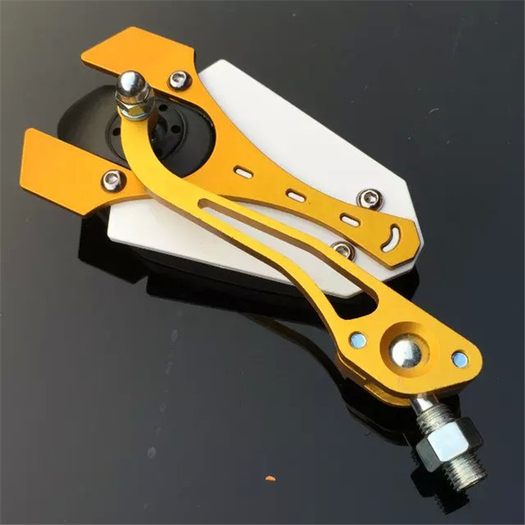 Gương chiếu hậu hai màu xe máy Xe điện WISP RSZ chiến đấu 骠 cưỡi gương CNC đã sửa đổi Non-RIZOMA gương xe máy tròn