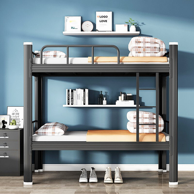 Qinhuangdao bunk bed Iron Bed Double Iron Frame Bed Student Staff Dormitory Bed Double bed Double B bed High and low bed Site Gong-Taobao