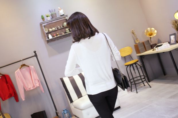 Áo len nữ mùa hè mới cho phụ nữ áo len mỏng Phần khăn choàng dài tay Hàn Quốc ngoài điều hòa chống nắng áo len áo len ao khoac len