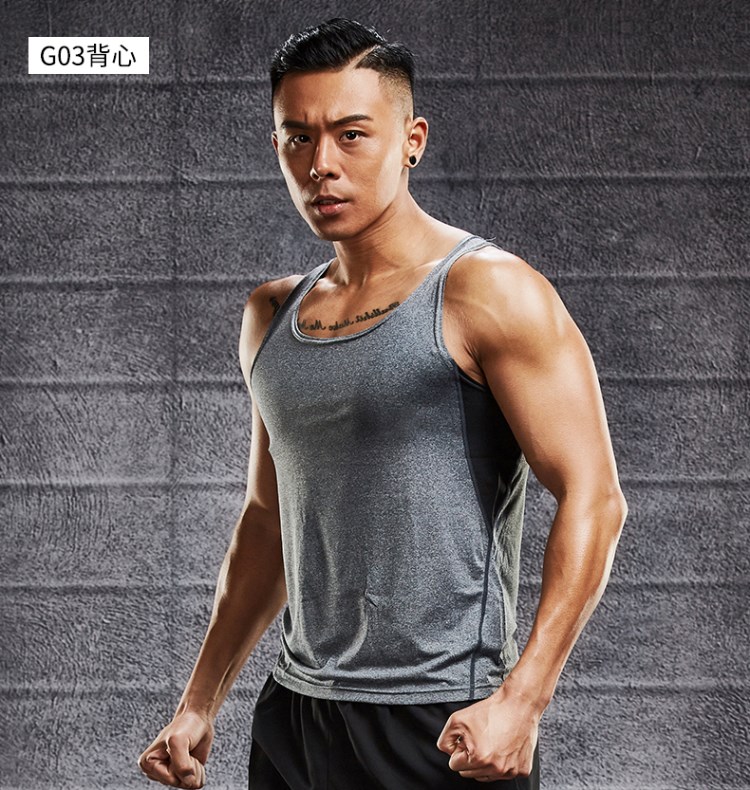 Đào tạo áo thun nam ngắn tay chạy áo thun không tay áo sơ mi thể thao quần áo vest thể dục bóng rổ quần áo nhanh khô - Quần áo tập thể hình đồ tập the dục nữ