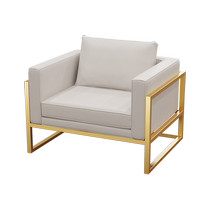 Single seat conference room sofa 4S store rest area business VIP reception room negotiation reception sofa coffee table combination