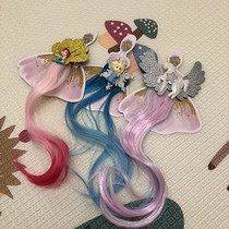 Foreign trade exports to Europe and the United States Princess party accessories Girls dance festival party princess skirt head flower wig hairpin