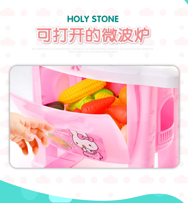 Chơi đồ chơi nhà bếp trẻ em đặt bé gái 3-6 tuổi mô phỏng đồ dùng nhà bếp 4-5 bé gái nấu cơm the gioi do choi cho be