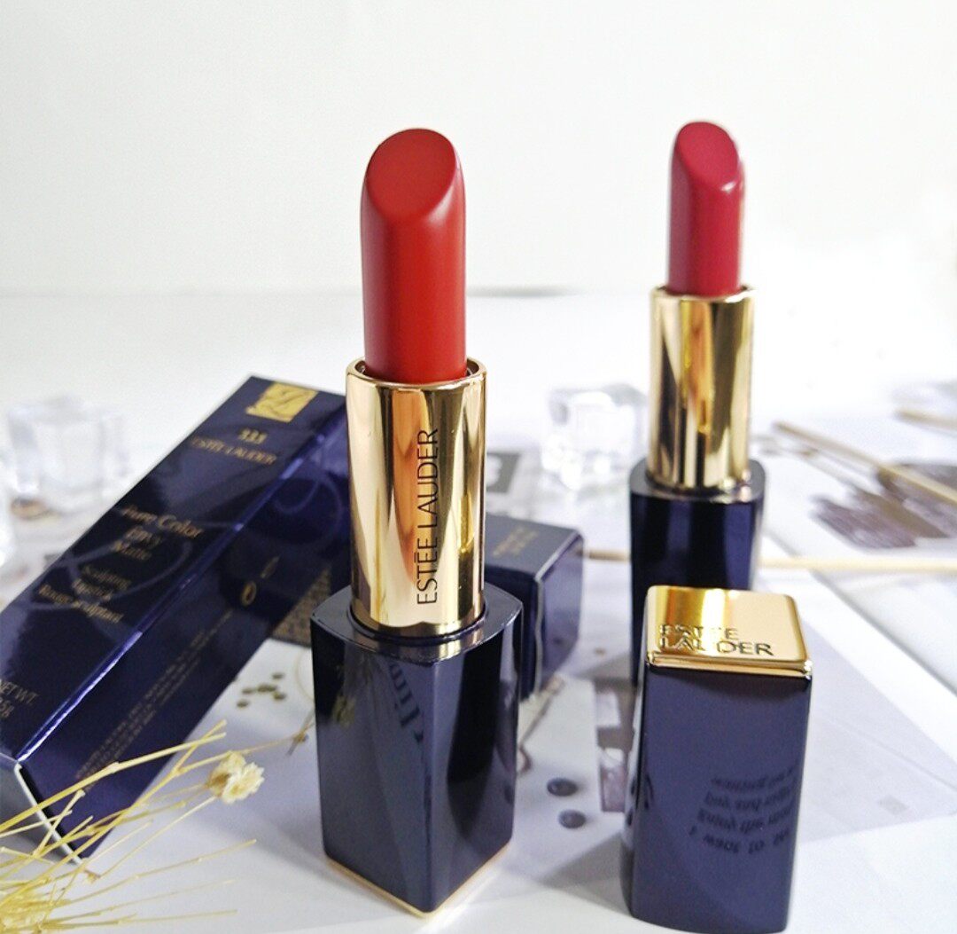 (Set) French Estee Lauder Pure Color Envy Mattalics Matte Lipstick