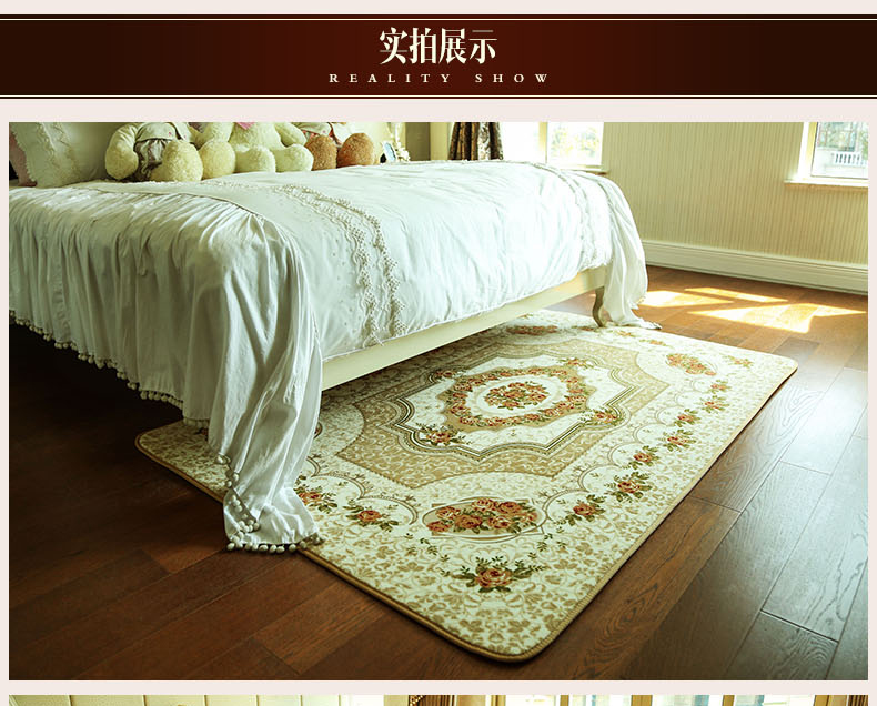 Châu âu thảm phòng khách bàn cà phê chăn tòa Châu Âu và Mỹ cửa mat home phòng ngủ đầy đủ cạnh giường mềm thảm sang trọng nhỏ thảm đỏ