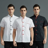 Шеф -повара рабочая одежда Мужская длинная коротка повара с короткими поварами, кухонная одея