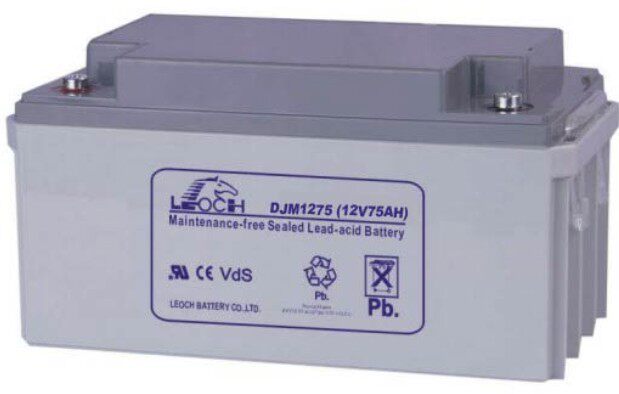 Manufacturers direct selling LEOCH Leoch DJM1275 12V75AH power supply equipment DC screen electric cabinet battery