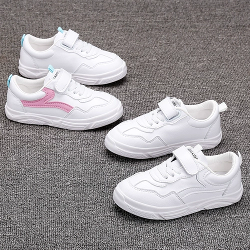 Детские кроссовки для мальчиков, универсальная белая обувь для отдыха, в корейском стиле, осенние, 2021 года