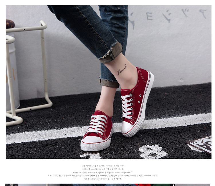Mùa hè 2018 mới giày vải nữ Giày dép nữ ulzzang hoang dã Hàn Quốc mùa hè giày sinh viên giầy puma nữ