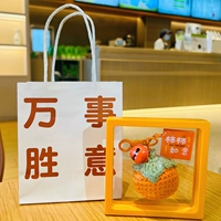 Трикотажный брелок ручной работы, льняная сумка