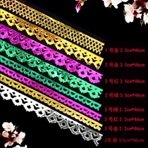 Chaoshan handmade paper accessories worship products lace gold decorative handmade paper use gold color