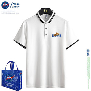 NASA联名款2022新款休闲POLO衫