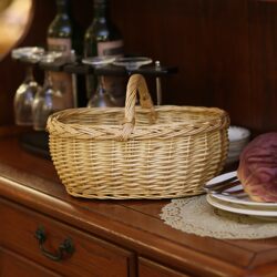 Hand-Held Basket, Rattan Gift Basket, Packaging Basket, Bamboo Flower Basket, Wicker Picking Basket, Fruit Basket, Small Basket, Egg Basket