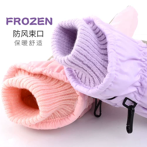 Дисней, детские зимние перчатки, лыжный ветрозащитный утепленный удерживающий тепло водонепроницаемый комплект