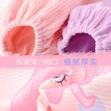 Детский демисезонный вельветовый нагрудник, лонгслив для девочек для еды, анти-грязь, сзади на завязках