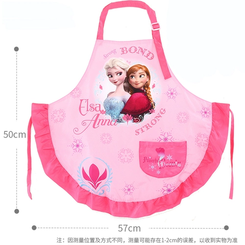 Дисней, детские нарукавники, комплект, нагрудник, детский фартук для рисования для еды без рукавов, сзади на завязках