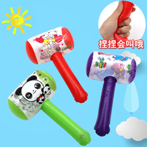 Punch air hammer Cartoon inflatable hammer leather goods PVC hammer inflatable small hammer inflatable toy push gift