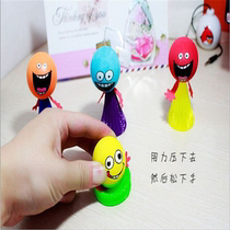 Supply creative EVA bouncing elf toy man Children bouncing doll spring jumping doll expression toy