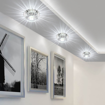 Simple and modern embedded ceiling ceiling light Aisle light Corridor light LED crystal spotlight Entrance hole light downlight