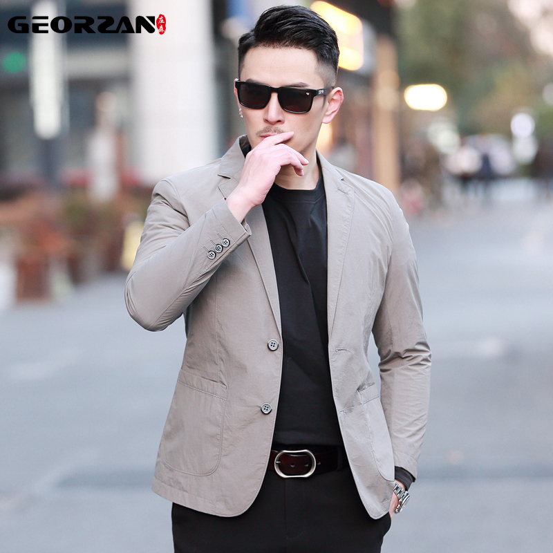 Spring and Autumn Casual Suit for Men, Slim Fit Single Suit 2026 New Korean Style Small Suit Jacket, Single Piece High-End Feel Coat