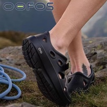 oofos oocandoo increases the feeling of stepping on shit and restores sports beach casual breathable thick-soled toe hole sandals