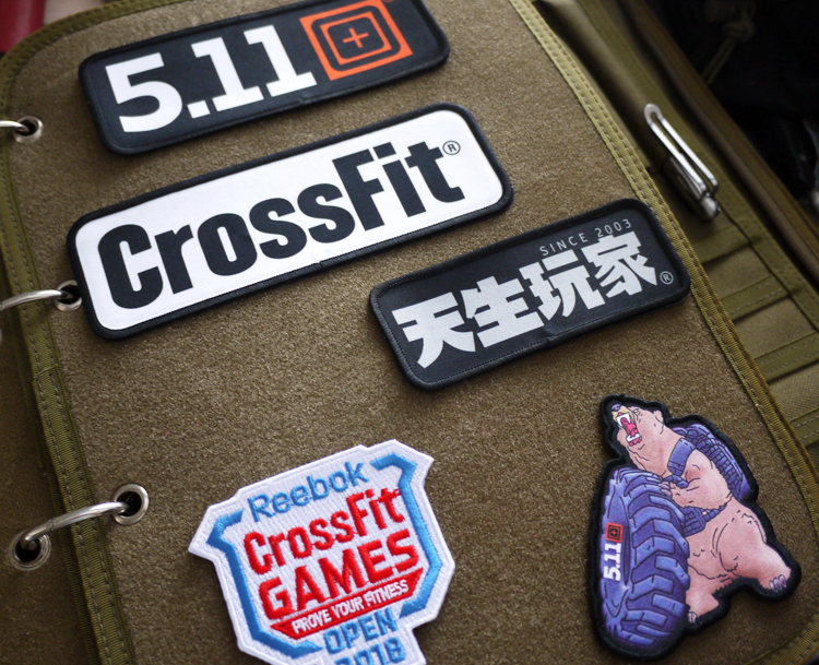 CrossFit GAMES arm badge 5 11 Official CF Open training vest morale badge Tire Bear Magic Sticker
