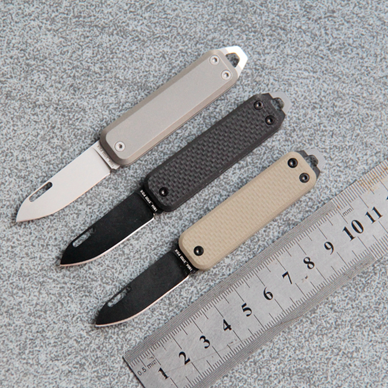 James James titanium alloy pocket knife EDC tool knife sharp outdoor folding knife key hanging decoration multifunction
