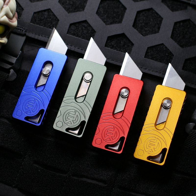 edc cutting knife express open box knife two-stage knife with knife and clamping common ladder blade